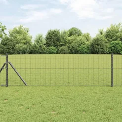 vidaXL Poteau de clôture. 13 pcs Acier