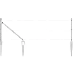 Clôtures & Barrières-vidaXL Poteau de clôture. 26 pcs Gris 3,2 x 3,2 x 105 cm Acier galvanisé
