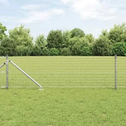 Clôtures & Barrières-vidaXL Poteau de clôture. 26 pcs Gris 3,2 x 3,2 x 105 cm Acier galvanisé