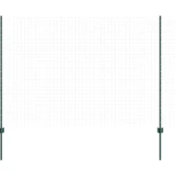 Clôtures & Barrières-vidaXL Poteau de clôture. 11 pcs Vert 150 cm Acier Acier/vert