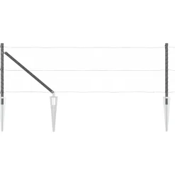 Clôtures & Barrières-vidaXL Poteau de clôture. 26 pcs 3,2 x 3,2 x 105 cm Gris