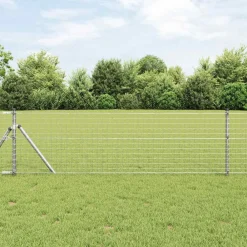 vidaXL Poteau de clôture. 2 pcs 50 cm Acier peint par poudre