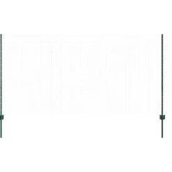 vidaXL Poteau de clôture. 5 pcs Vert 120 cm Acier