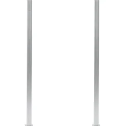 Clôtures & Barrières-vidaXL Poteaux de clôture 2 pcs Aluminium 185 cm Argent