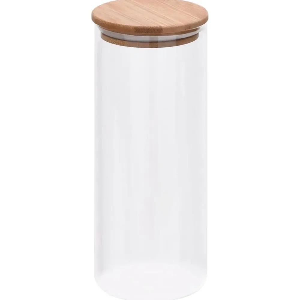 Arts De La Table & Arts Culinaires-vidaXL Pots de conservation en verre couvercle en bambou 6 pcs 1000 ml