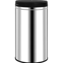 vidaXL Poubelle à capteur automatique 60 L Acier inoxydable