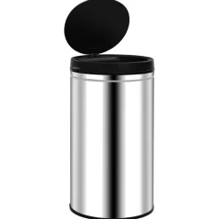 vidaXL Poubelle à capteur automatique 60 L Acier inoxydable