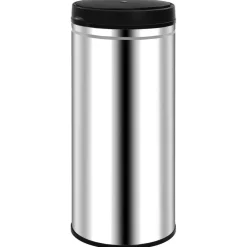 Produits Ménagers-vidaXL Poubelle à capteur automatique 80 L Acier inoxydable Argent