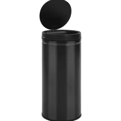 vidaXL Poubelle à capteur automatique 80 L Acier au carbone