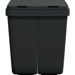 vidaXL Poubelle double 2x25 L