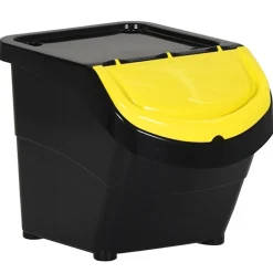 vidaXL Poubelles empilables avec couvercles 3 pcs PP 78 L