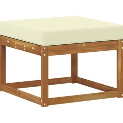 vidaXL Pouf d'Extérieur Bois d'Acacia Massif Naturel