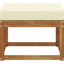 vidaXL Pouf d'Extérieur Bois d'Acacia Massif Naturel