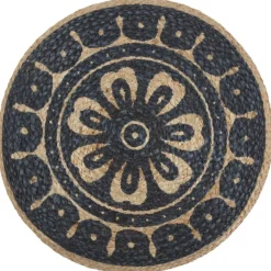 vidaXL Pouf fait à la main 45 x 30 cm Jute