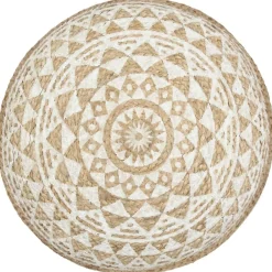vidaXL Pouf fait à la main 45x30 cm Jute