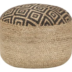 vidaXL Pouf fait à la main 45 x 30 cm Jute