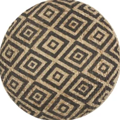 vidaXL Pouf fait à la main 45 x 30 cm Jute