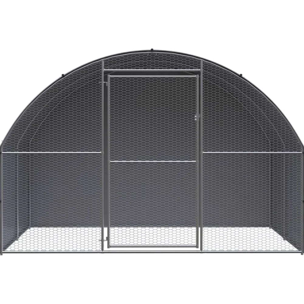vidaXL Poulailler d'extérieur 3x2x2 m Acier galvanisé