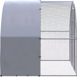vidaXL Poulailler d'extérieur 3x2x2 m Acier galvanisé