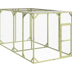 Articles Pour Animaux De Compagnie-vidaXL Poulailler 200x400x200 cm Bois de pin massif imprégné