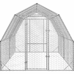 vidaXL Poulailler 2,5x4x2,25 m acier galvanisé