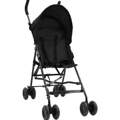 vidaXL Poussette bébé et noir Acier