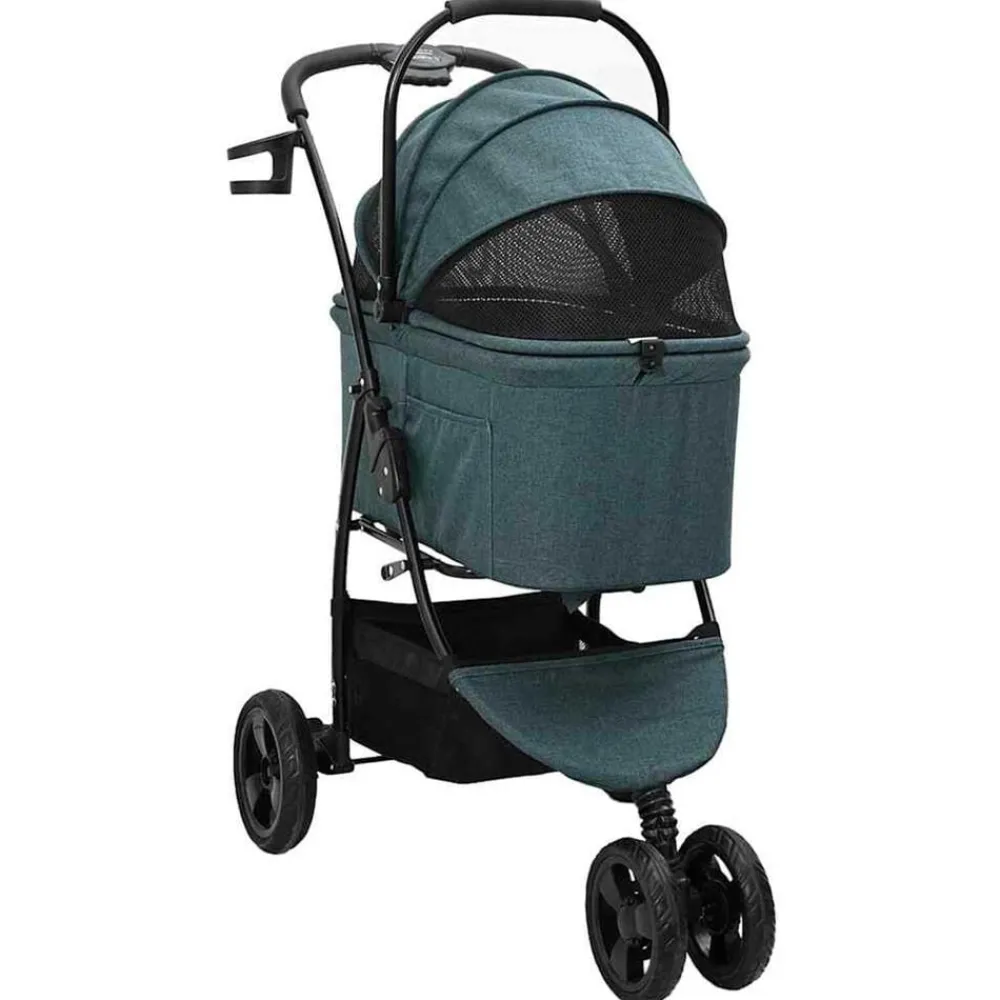 vidaXL Poussette Pliante pour Animaux 78 x 54 x 101 cm Polyester
