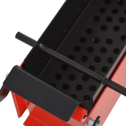 Accessoires Pour Cheminées & Poêles À Bois-vidaXL Presse à papier de recyclage acier 34x14x14 cm noir et rouge