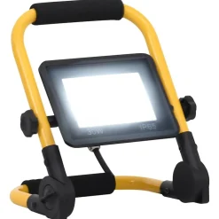 Luminaires-vidaXL Projecteur à LED avec poignée 30 W Blanc froid