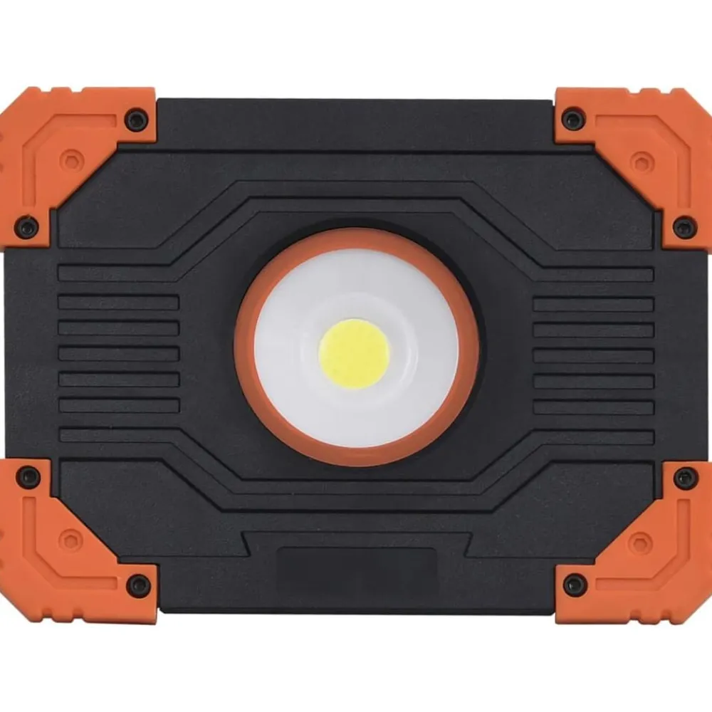Luminaires-vidaXL Projecteur à LED portable ABS 10 W Blanc froid