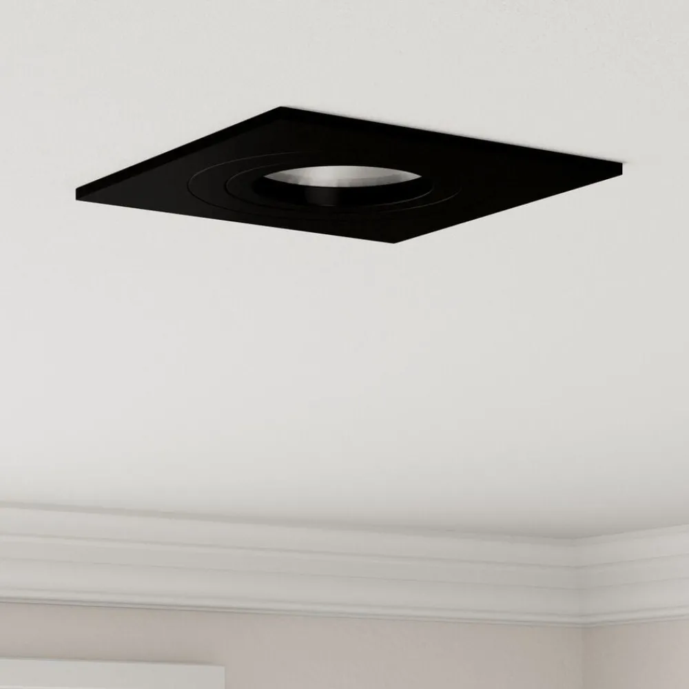 Luminaires-vidaXL Projecteur 6 pcs 9 x 9 x 2 cm Aluminium Noir