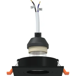 Luminaires-vidaXL Projecteur 6 pcs 9 x 9 x 2 cm Aluminium Noir