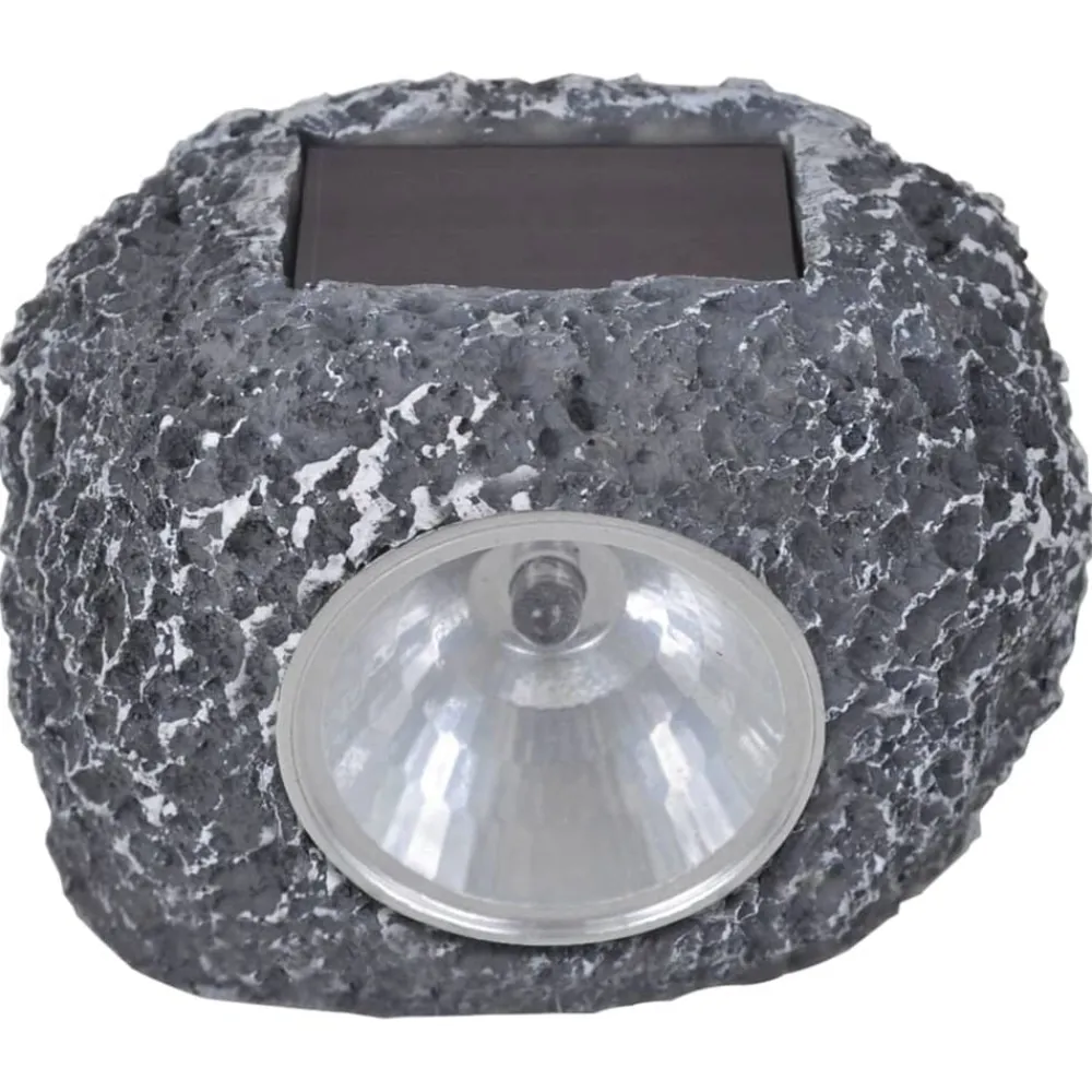 Luminaires-vidaXL Projecteurs solaires à LED forme de pierre 12 pcs