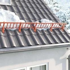 vidaXL Protection de neige pour toit 100 x 2,5 x 20 cm Acier