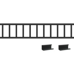 vidaXL Protection de neige pour toit 100 x 2,5 x 20 cm Acier