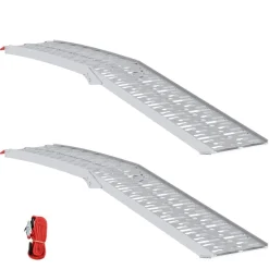 vidaXL Rampe de moto pliable 340 kg par rampe 2 pcs Aluminium