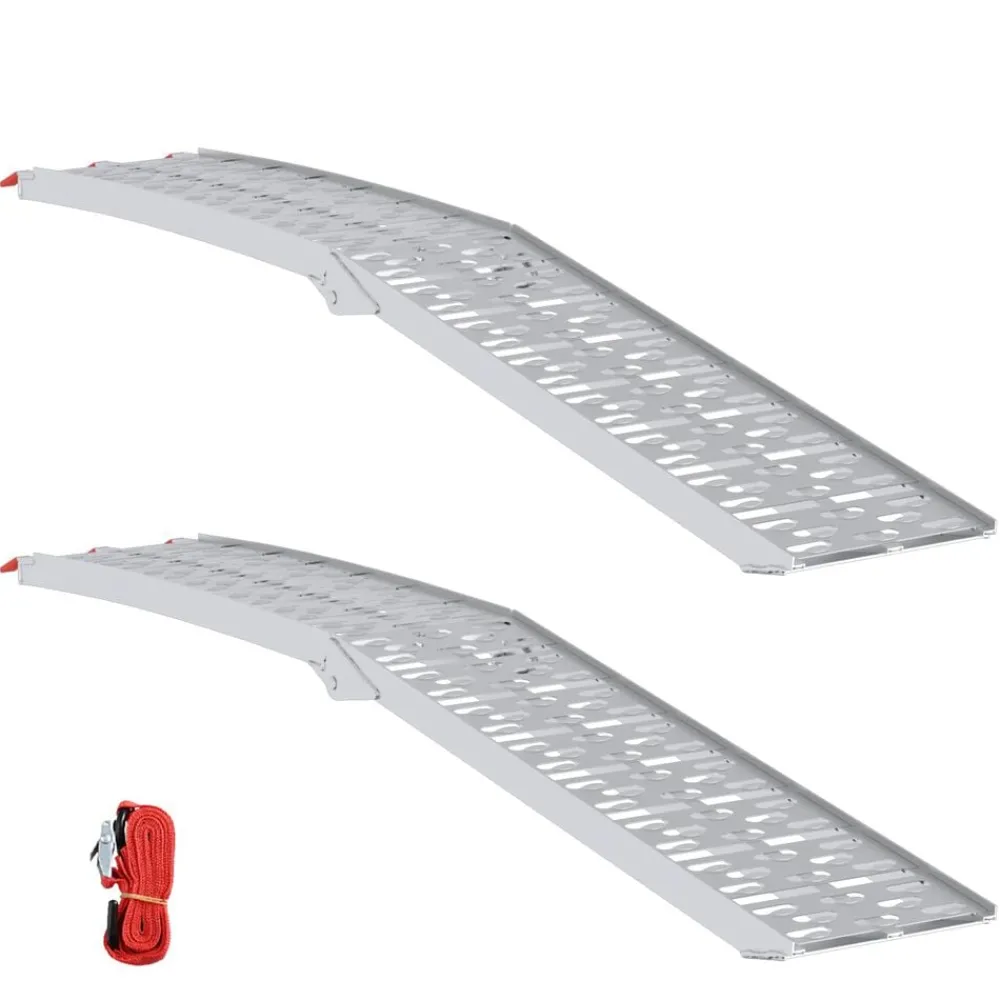 vidaXL Rampe de moto pliable 340 kg par rampe 2 pcs Aluminium