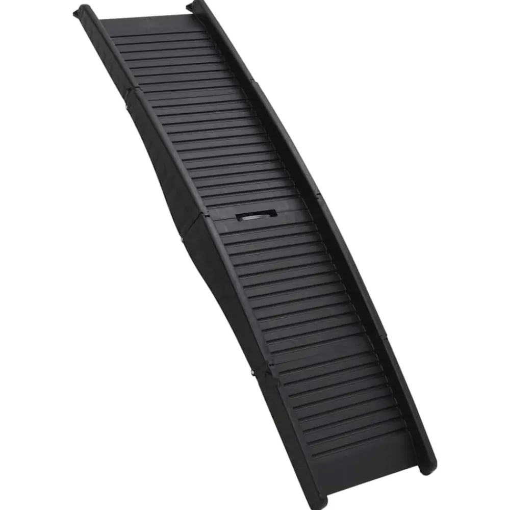 Articles Pour Animaux De Compagnie-vidaXL Rampe pliable pour chien Noir 153x40x12,5 cm Plastique