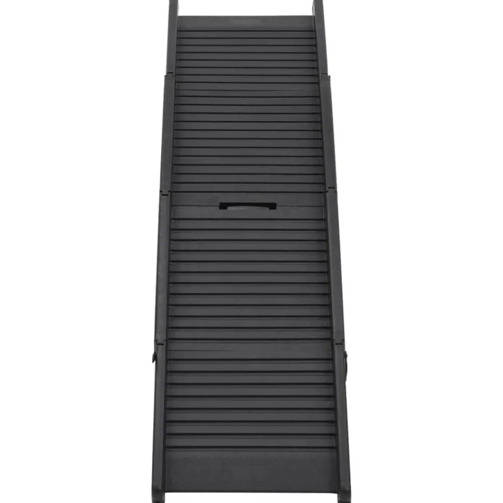 Articles Pour Animaux De Compagnie-vidaXL Rampe pliable pour chien Noir 153x40x12,5 cm Plastique
