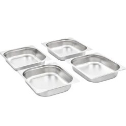Arts De La Table & Arts Culinaires-vidaXL Récipients Gastronorm 4 pcs GN 1/2 65 mm Acier inoxydable