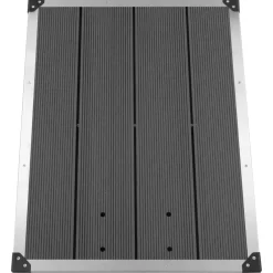 vidaXL Receveur de douche extérieur WPC Inox 80x62 cm