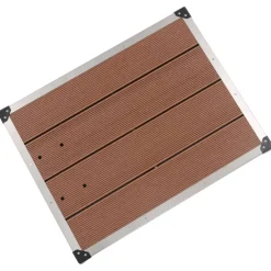 vidaXL Receveur de douche extérieur WPC Inox 80x62 cm