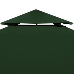Pelouses & Jardins-vidaXL Recouvrement de remplacement d'auvent 310 g/m² 3 x 3 m Vert