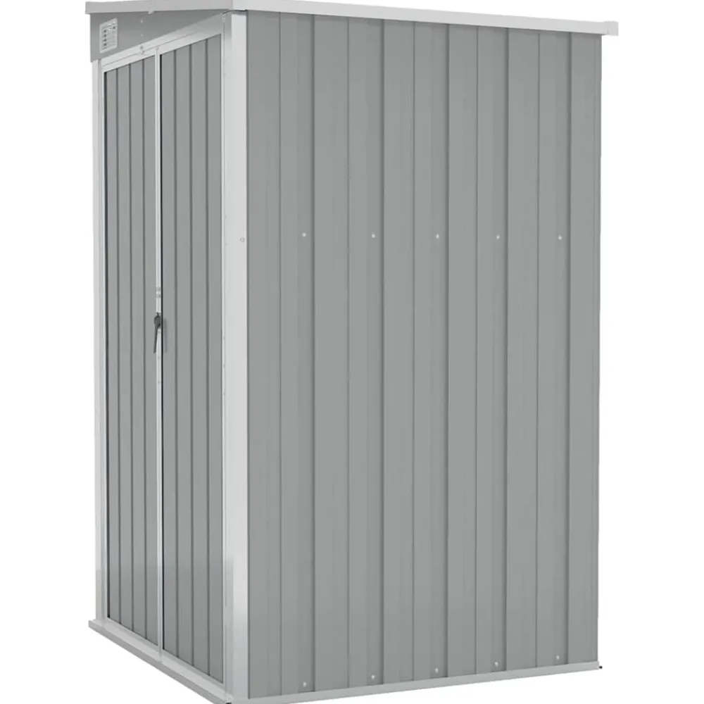 vidaXL Remise de jardin murale 118x100x178 cm Métal galvanisé
