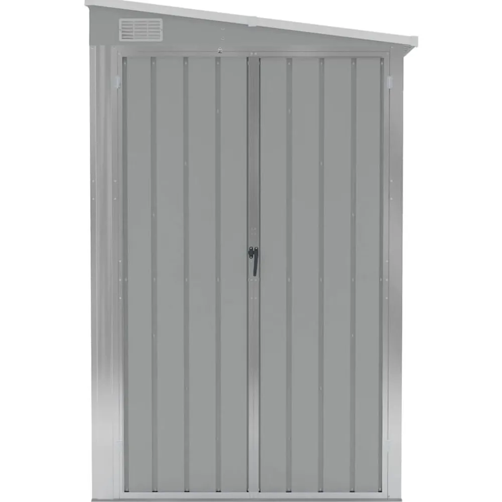 vidaXL Remise de jardin murale 118x100x178 cm Métal galvanisé