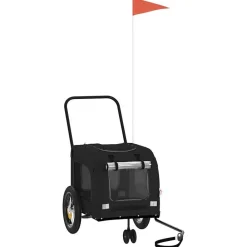 vidaXL Remorque de vélo pour animaux 124,5 x 63,5 x 53 cm