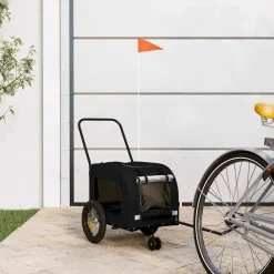 vidaXL Remorque de vélo pour animaux 124,5 x 63,5 x 53 cm