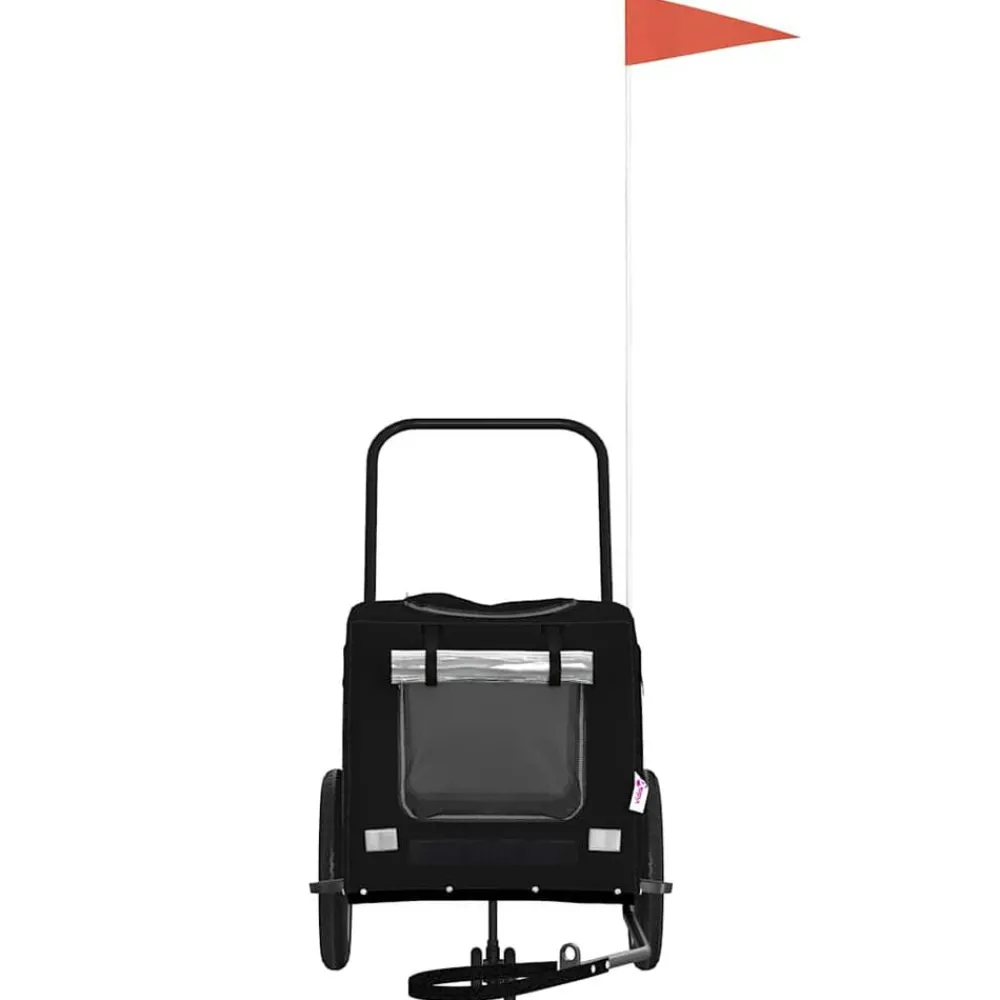 vidaXL Remorque de vélo pour animaux 124,5 x 63,5 x 53 cm