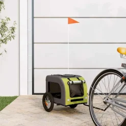 vidaXL Remorque de vélo pour animaux de compagnie et gris