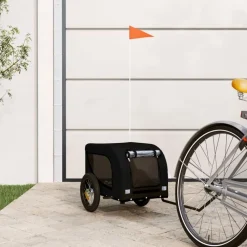 Articles Pour Animaux De Compagnie-vidaXL Remorque de vélo pour animaux de compagnie Noir